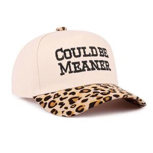 Could Be Meaner Two-Tone Cotton Cap Cougar/Black O/S NEW